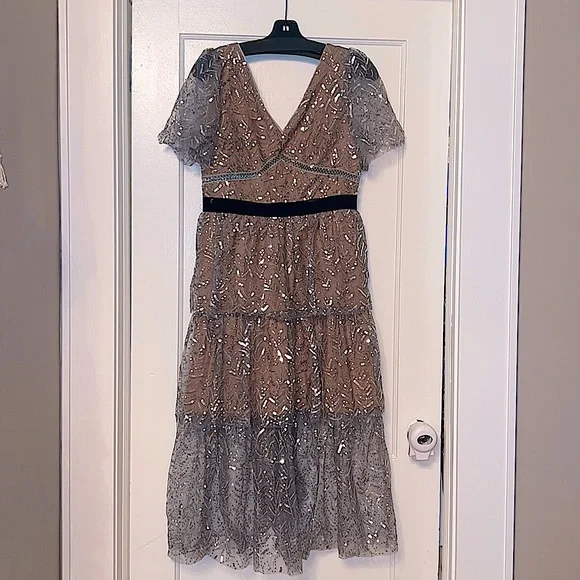 Dresses | Sequin Tiered Midi Dress | Poshmark